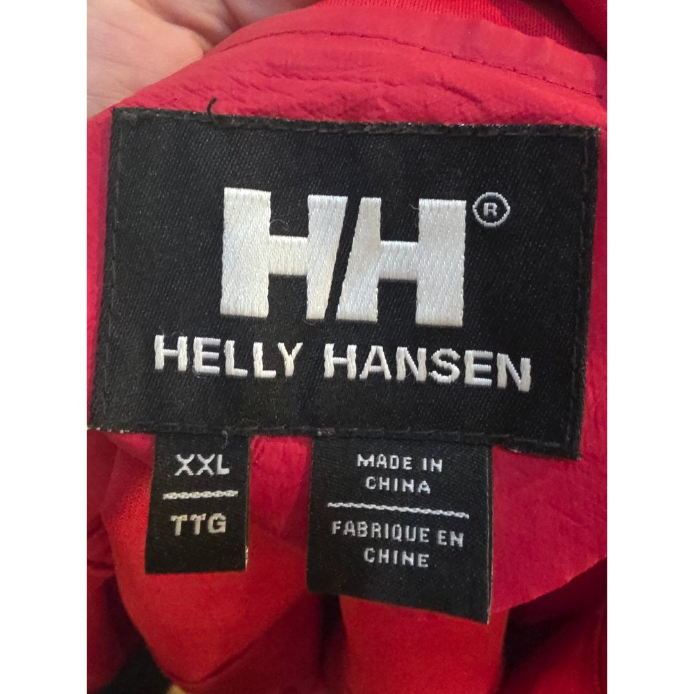 Helly Hansen Inter Face BW Red Waterproof Hooded Rain Jacket Mens XXL Shell - Picture 6 of 10